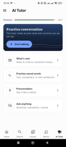 Practice speaking, ask anything
